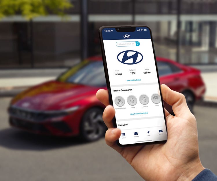 Bluelink&amp;reg; connected vehicle system