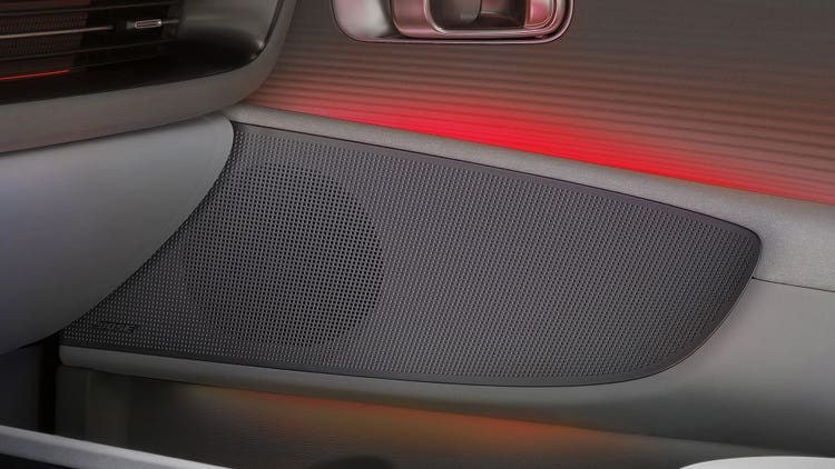 Speed-sensitive dual ambient lighting