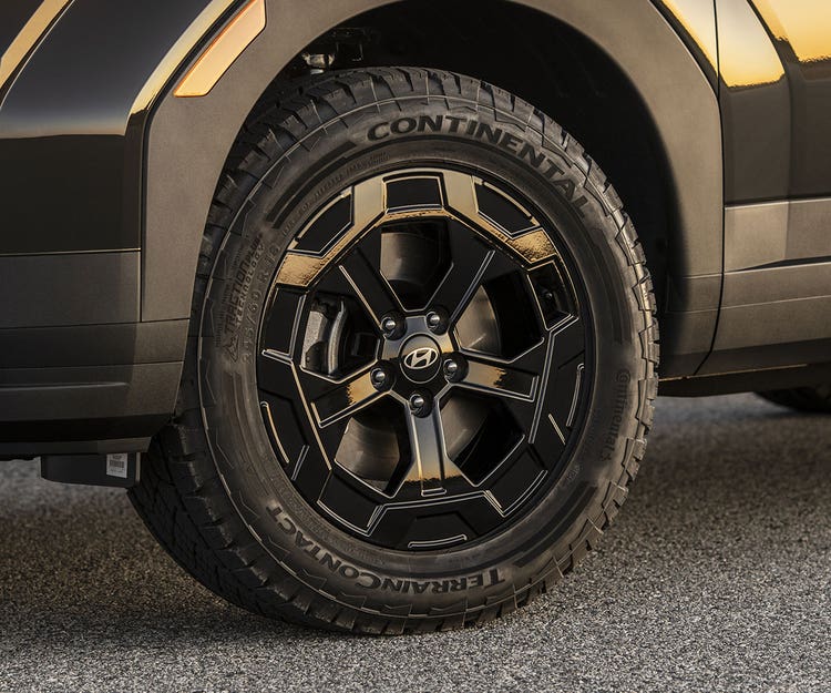 Standard all-terrain tires and increased ground clearance with XRT trim only