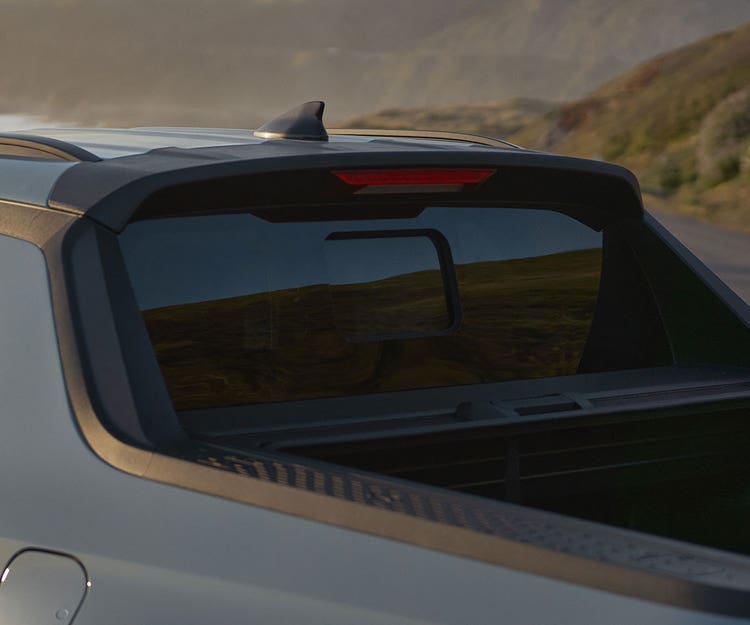 Standard manual sliding rear glass