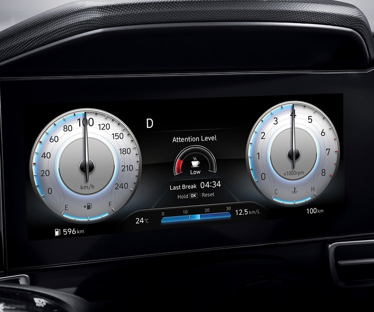 10.25&#34; full digital instrument cluster