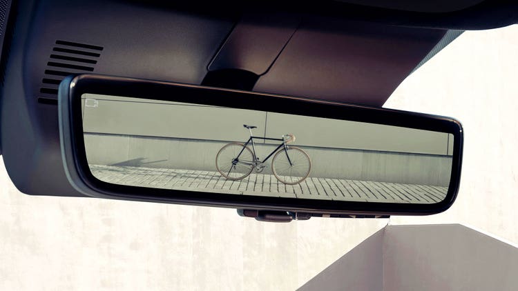 Digital rearview mirror (Available)