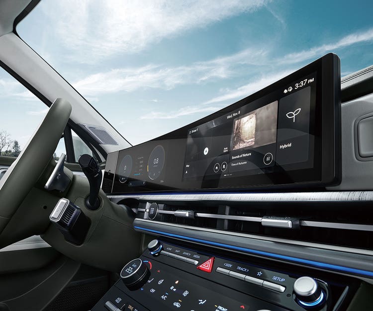 Standard 12.3” infotainment system w/ available navigation system