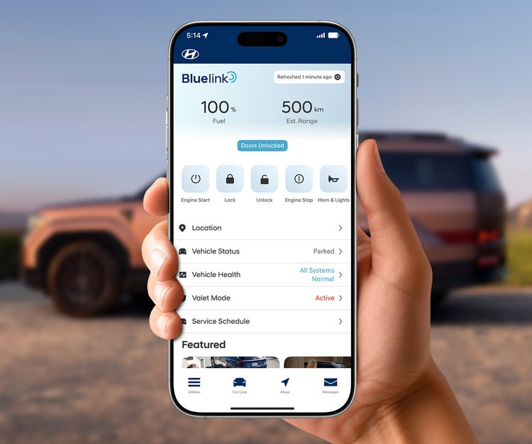 Bluelink&amp;reg; connected vehicle system