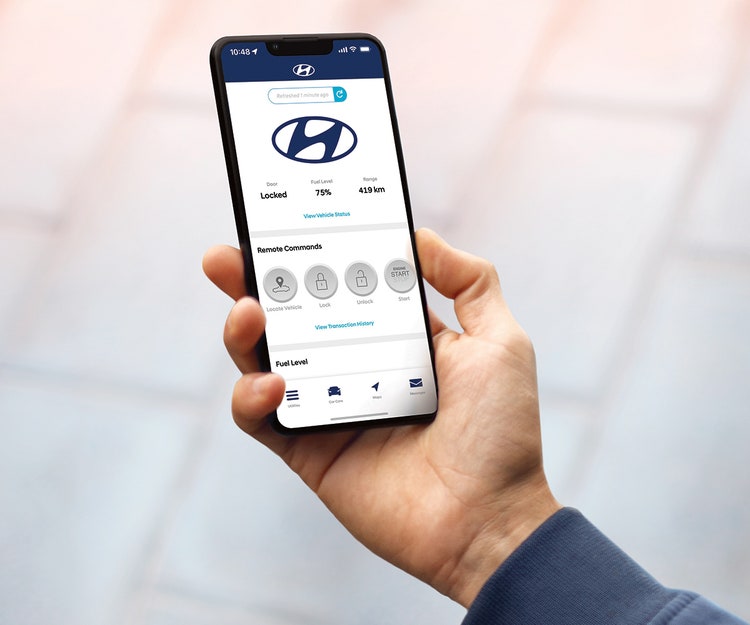 Bluelink&amp;reg; connected vehicle system