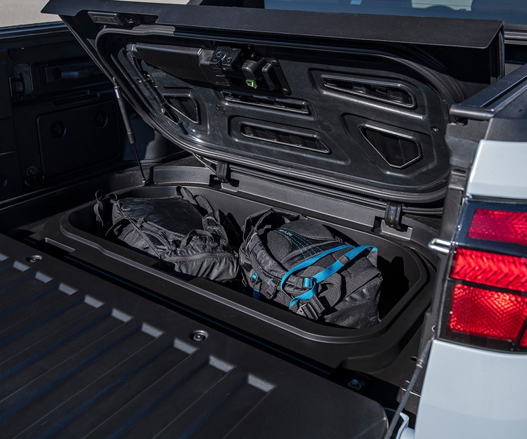 Lockable under-bed waterproof storage compartment