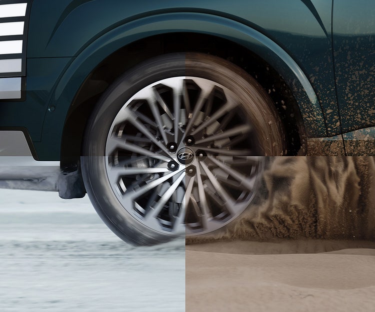 Traction intégrale HTRAC avec modes de traction pour la neige, la boue et le sable (de série)