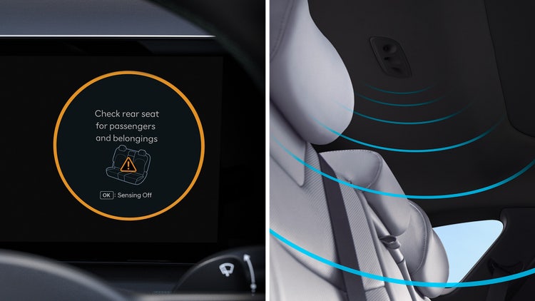 Alerte d’occupant à l’arrière (avec capteurs à ultrasons livrables)
