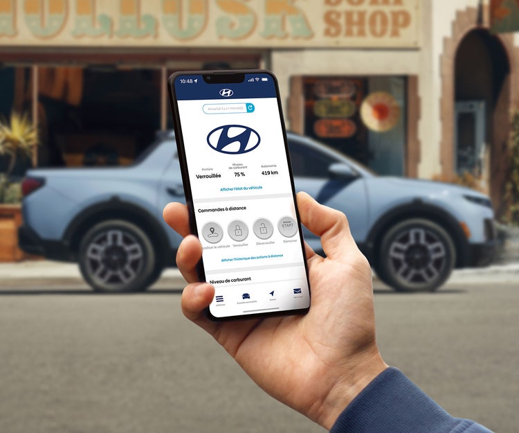 Syst&amp;egrave;me pour v&amp;eacute;hicule connect&amp;eacute; Bluelink&lt;sup>MD&lt;/sup>