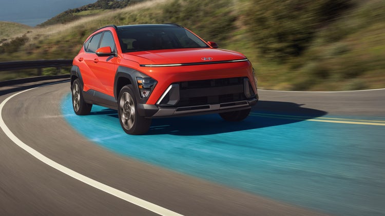 Ralentissement de virage automatique sur autoroute